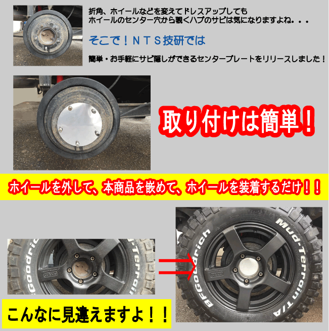 ジムニーJB64/JB74用リアホイール・センターパネル【2枚セット】