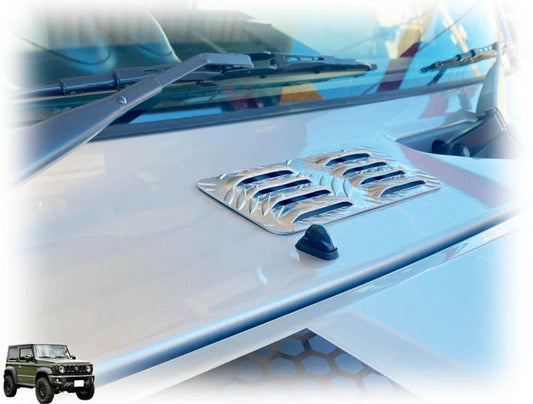 JB64/JB74用アルミ縞板製カウルパネルカバー （カウルカバー パネルカバー スリットカバー ダクトカバー）