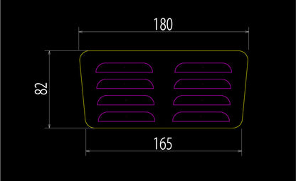 JB64/JB74用アルミ縞板製カウルパネルカバー （カウルカバー パネルカバー スリットカバー ダクトカバー）