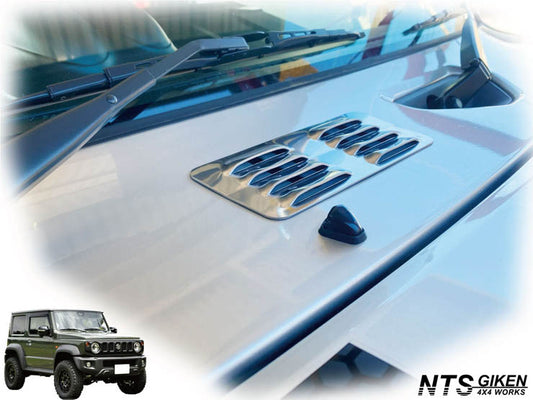 JB64/JB74用ステンレス製カウルパネルカバー （カウルカバー パネルカバー スリットカバー ダクトカバー）