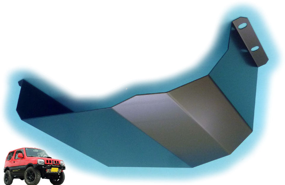 ジムニーJB23用ハイテン鋼製燃料タンクガード(黒塗装済み)