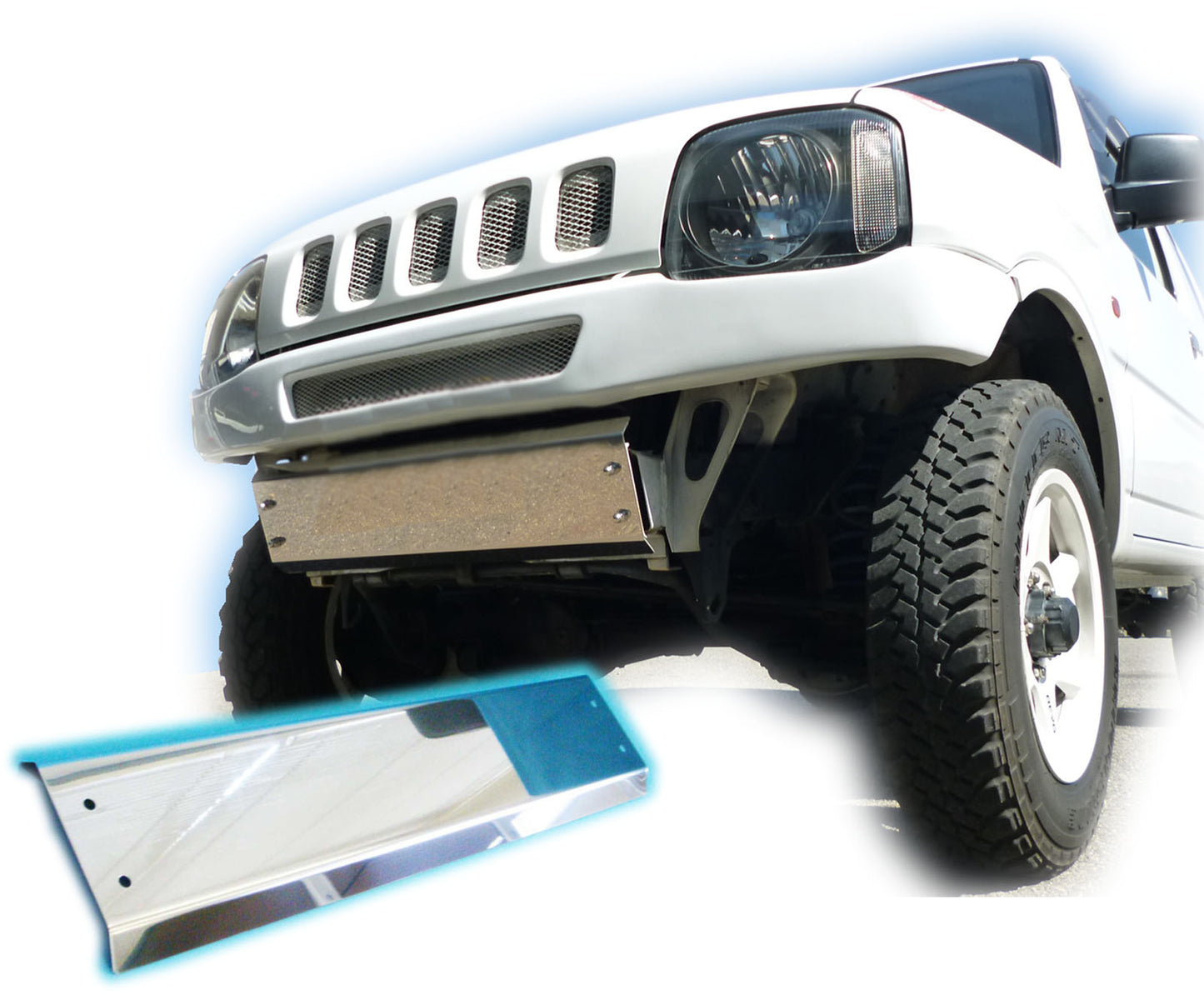 ジムニーJB23用ステンレス製スキッドガード