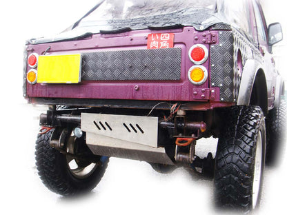 ジムニー・ボディリフト車用ステンレス製リア・ボロ隠しパネル(スリット有り)適用車種:SJ30JA71JA11 JA12JA22JA31等
