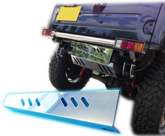ジムニー用ステンレス製リア・ボロ隠しパネル(スリット有り)適用車種:SJ30JA71JA11JA12 JA22JA31等