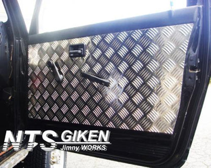 ジムニー用アルミ縞板製ドアーインナーパネル◆ドア内張り◆ドアインナーパネル 適用車種:SJ30,JA11,JB31,JA12,JA22