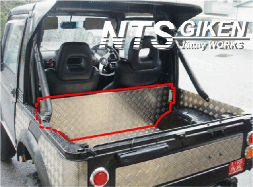 ジムニー【幌車】用フロント・リア仕切りパネル◆適用車種:SJ30,SJ40,JA71,JA,51,JA11,JA12