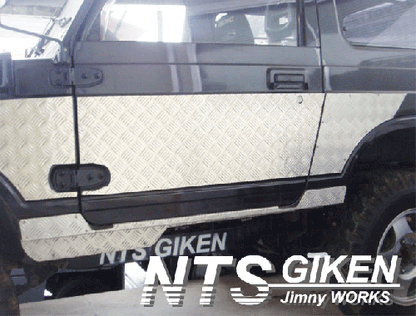 ジムニー用アルミ縞板製ドアーガード◆ドアガード◆ 適用車種:SJ30,JA71,JA11,JA12,JA22