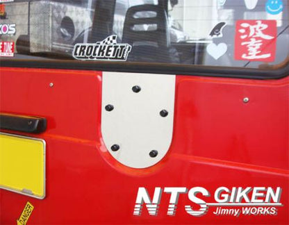 ジムニー用ステンレス製・背面パネル（スペアタイヤプレート） 適用車種:SJ30JA71JA11等