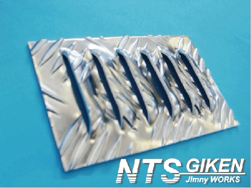 ジムニー用アルミ縞板製サイドエアーインテーク 適用車種:SJ30SJ40JA71JA51JA11JB31