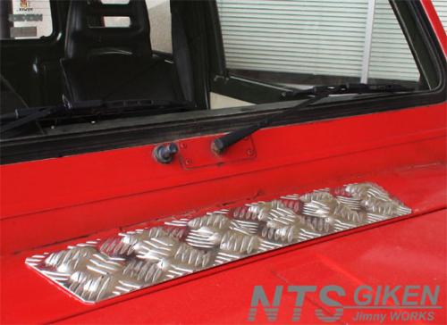 ジムニー用アルミ縞板製カウルパネルカバー 適用車種:SJ30SJ40JA71JA51 JA11JB31JA12JA22B32