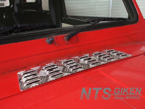ジムニー用アルミ縞板製カウルパネルカバー 適用車種:SJ30SJ40JA71JA51 JA11JB31JA12JA22B32
