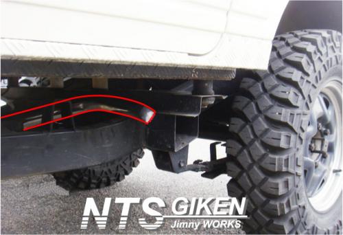 ジムニー【JA11用】サイド出しマフラー◆オールステンレス製