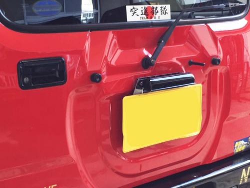 ジムニーJB23用リアナンバー移動ステー