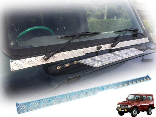 ジムニー用アルミ縞板製ワイパーマウント補強プレートType22 適用車種:JA12,JA22,JB32