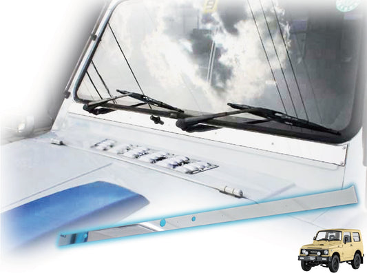 ジムニー用ステンレス製ワイパーマウント補強プレートType11 適用車種:JA71(一部車種),JA51(一部車種),JA11,JB31