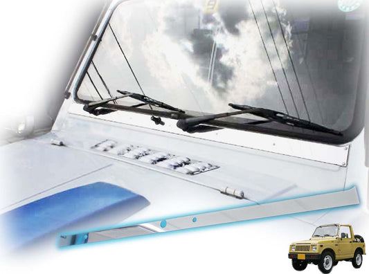 ジムニー用ステンレス製ワイパーマウント補強プレートType30 適用車種:SJ30,SJ40,JA71(一部車種),JA51(一部車種)