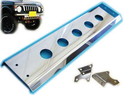 ジムニー用ステンレス製スキッドフロントバンパー(丸穴タイプ)適用車種:SJ30,SJ40,JA71,JA,51, JA11,JB31,JA12,JA22