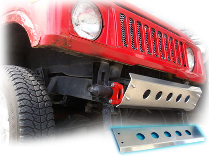 ジムニー用アルミ製(4mm厚)スキッドフロントバンパー(丸穴タイプ)適用車種:SJ30,SJ40,JA71,JA,51, JA11,JB31,JA12,JA22