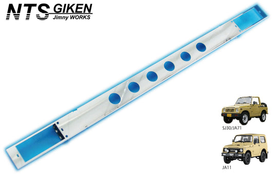 ジムニー用ステンレス製フロントエプロン(丸穴タイプ)適用車種:SJ30,SJ40,JA71,JA51,JA11,JB31