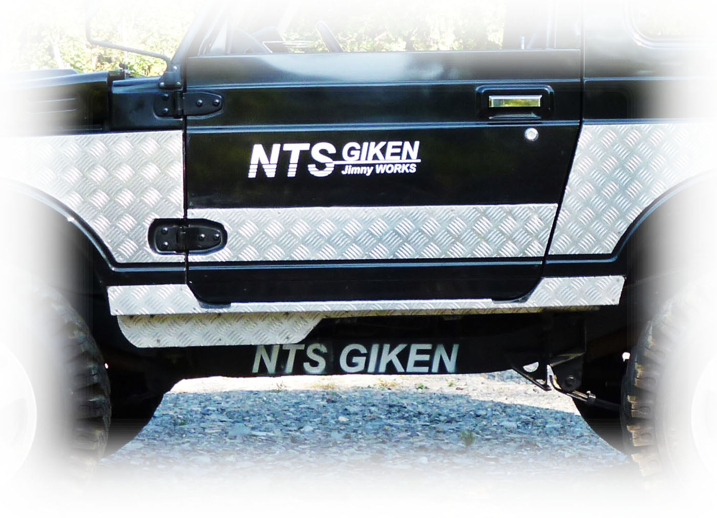 ジムニー用アルミ縞板製ドアーガード【ハーフタイプ】SJ30 JA71 JA11 JB31 JA12 JA22 ドアガード