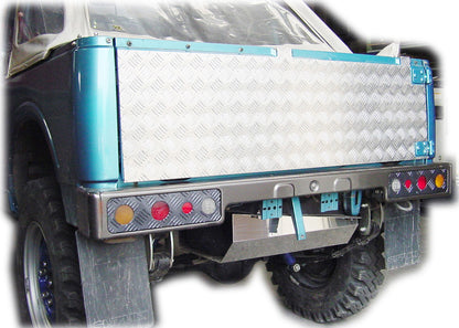 ジムニー【幌車用】アルミ縞板製リアゲートアウターパネル【特大サイズ】 適用車種:JA71JA11JA12等の幌車用