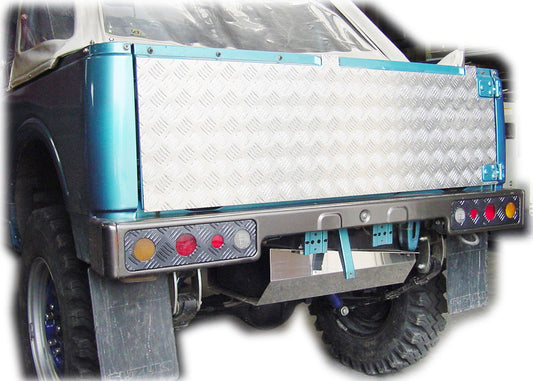 ジムニー【幌車用】アルミ縞板製リアゲートアウターパネル【特大サイズ】 適用車種:JA71JA11JA12等の幌車用